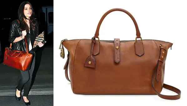 Ashley Greene With Kate Spade Westward Adventurer Satchel