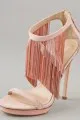 B by Brian Atwood Cassiane Metal Fringe Sandals