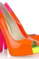 Brian Atwood Alima Neon Patent-Leather Pumps