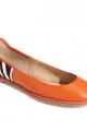 DVF ordange animal print flats