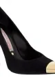 Gianmarco Lorenzi Gold-Toe Toe Cap and Heel Shoe
