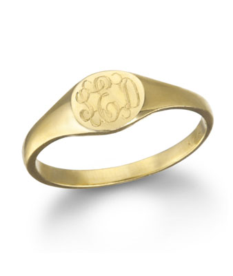 Signet Rings | Monogram Rings | Gold Signet Rings « Ariel Gordon Classic Rose Gold Signet Ring ...