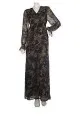 Nicole Richie Collection Printed Crinkle Maxi Dress