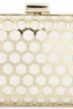 Beebee Cutwork Metal Clutch Bag