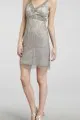 Sue Wong Beaded Empire-Waist Dress
