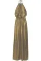 Tibi Metallic Stretch-Jersey Maxi Dress