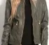 Cutout Trim Leather Jacket
