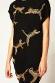 T-Shirt Dress With Cat Embellishment