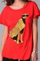 Wildfox Jungle Cat Hippie Crew Neck Tee