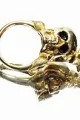'Macy' 18K gold With White Diamond Teeth