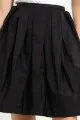 Sculpted Techno Satin Skirt