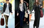 Miranda Kerr Balenciaga Leather Jacket