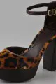 Diane von Furstenberg Haircalf Platform Pumps
