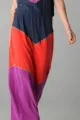BCBGMAXAZRIA Dee Coloblock Halter Maxi Dress