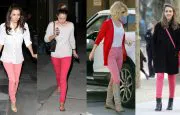 Celebrities in Pink Jeans Celebrities in Pink Jeans
