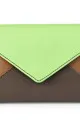 Chloe Color Block Leather Envelope Clutch