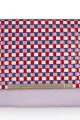 DVF Adele Checked-Weave PVC & Leather Clutch