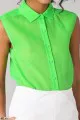 DVF Jess Sleeveless Button Down Top