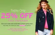 Gap 25 Percent Off Sale