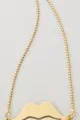 Maison Scotch Lips Charm Necklace