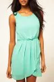 TFNC Sleeveless Cowl Back Wrap Skirt Dress