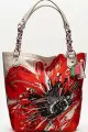 Poppy Placed Flower Large Tote