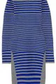 Alexander Wang Striped Stretch-Fleece and Satin-Twill Dress