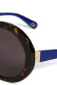 Diane von Furstenberg Gloria Oversized Round Sunglasses