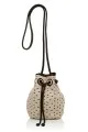 Lulu Guinness Stone Perforated Dolly