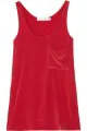 Classic washed-silk tank