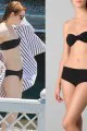 3.1 Phillip Lim Contrast Tie Bandeau Bikini Top