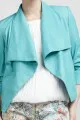 Alice + Olivia Colton Draped Leather Jacket