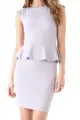Alice + Olivia Victoria Peplum Dress in Dusty Purple