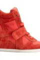 Ash Bowie Suede Lace Up Wedge Sneakers
