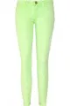 Current/Elliott The Stiletto Neon Cropped Low-Rise Skinny Jeans