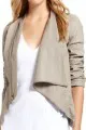Drape Neck Asymmetrical Jacket