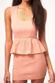 Oh My Love Jersey Peplum Dress