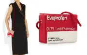 Olympia Le-Tan Pill Box Eveprofen twill mini shoulder bag