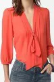 Pins and Needles Chiffon Tie Neck Tunic