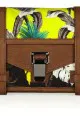 Proenza Schouler PS1 Printed Canvas and Leather Clutch