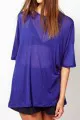 White Tent Oversized Tee in Silk Cashmere Jersey