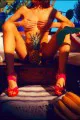 aquazurra campaign pineapple shoes