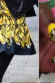 Prada Banana Inspired Nails