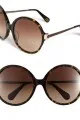 DVF Lais Oversized Round Sunglasses