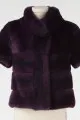 Kim Kardashian Helen Yarmak Purple Fur Jacket