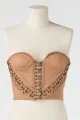 Kim Kardashian Jasmine De Milo Dusty Rose Bustier Size 8 NWT