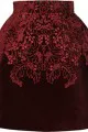 McQ Alexander McQueen The Broderie Anglaise Velvet Bell Skirt