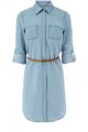 Oasis Jeans Belted Shirt Dress