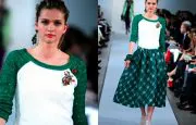 Sequin Baseball T by Oscar de la Renta Sequin Baseball T by Oscar de la Renta