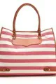 Rebecca Minkoff Canvas Striped Diamond Tote